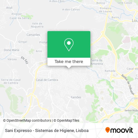 Sani Expresso - Sistemas de Higiene map