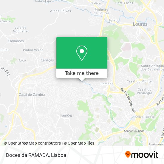 Doces da RAMADA mapa