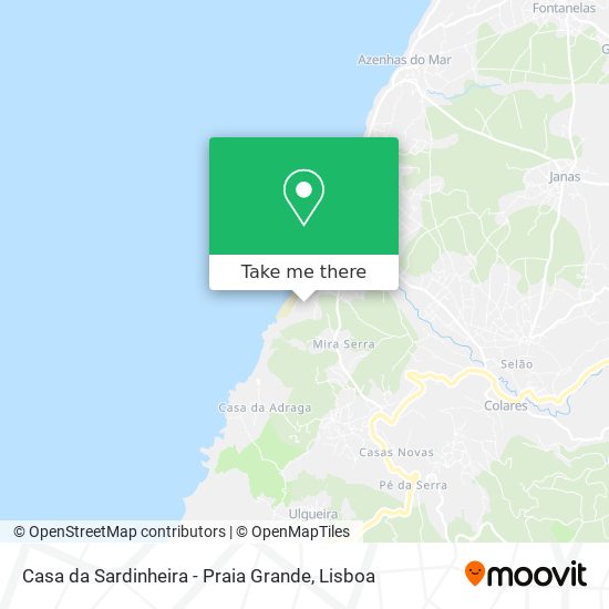 Casa da Sardinheira - Praia Grande map
