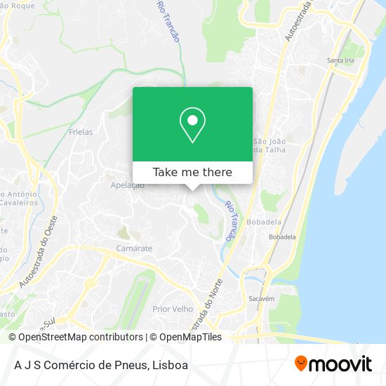 A J S Comércio de Pneus mapa