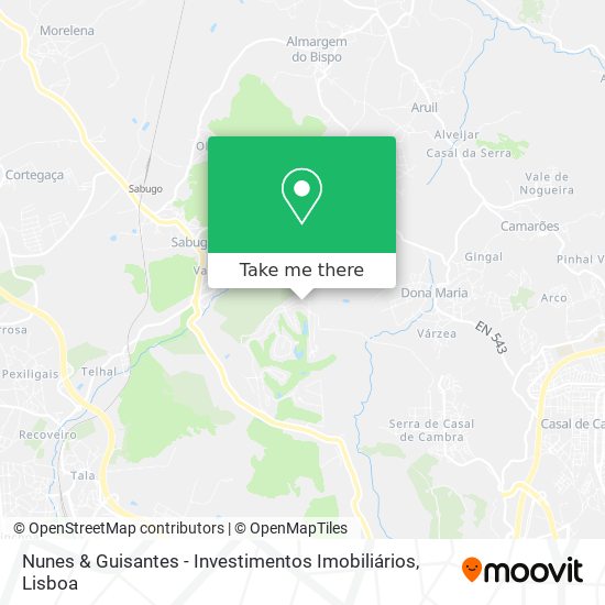 Nunes & Guisantes - Investimentos Imobiliários mapa