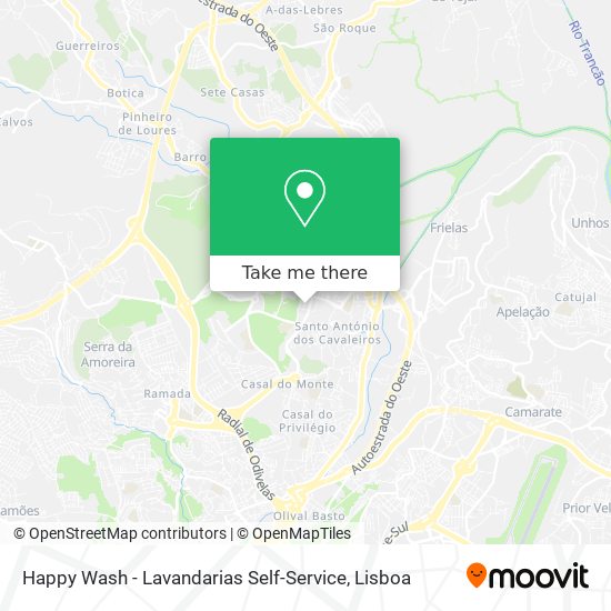 Happy Wash - Lavandarias Self-Service map