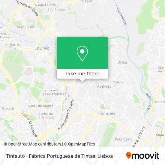 Tintauto - Fábrica Portuguesa de Tintas map