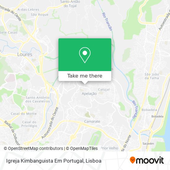 Igreja Kimbanguista Em Portugal map