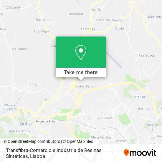 Transfibra-Comércio e Indústria de Resinas Sintéticas mapa