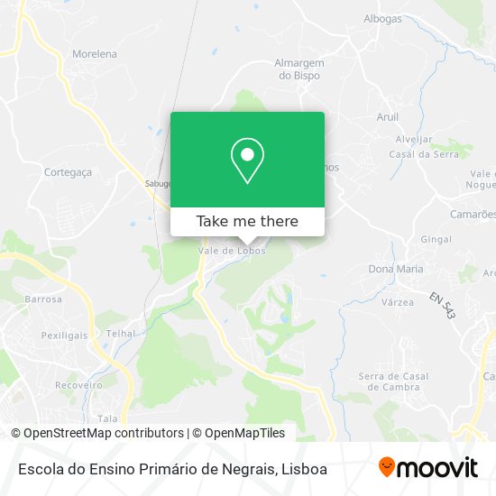 Escola do Ensino Primário de Negrais map