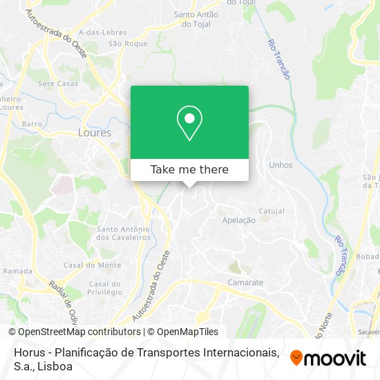 Horus - Planificação de Transportes Internacionais, S.a. map