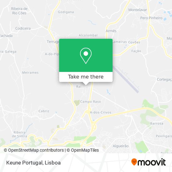 Keune Portugal map