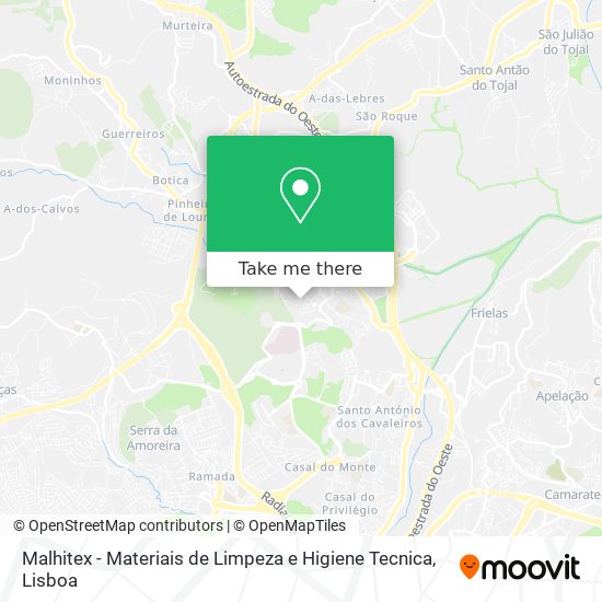 Malhitex - Materiais de Limpeza e Higiene Tecnica map