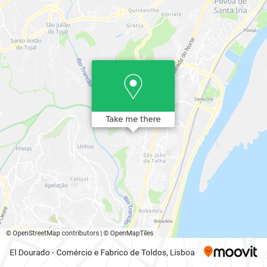El Dourado - Comércio e Fabrico de Toldos map