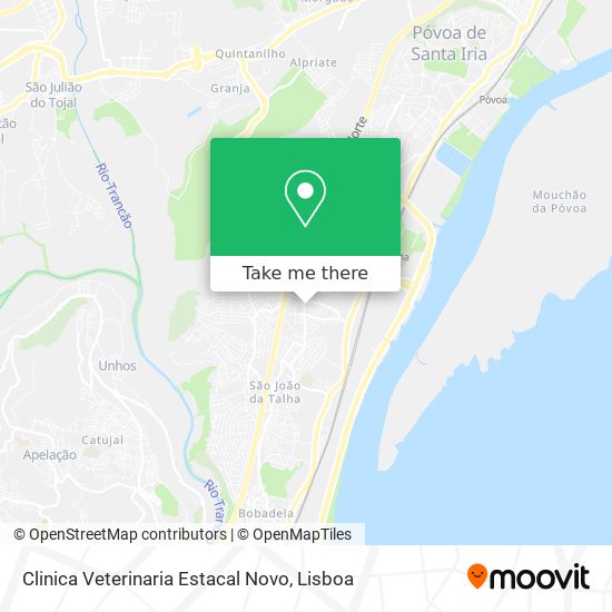 Clinica Veterinaria Estacal Novo map