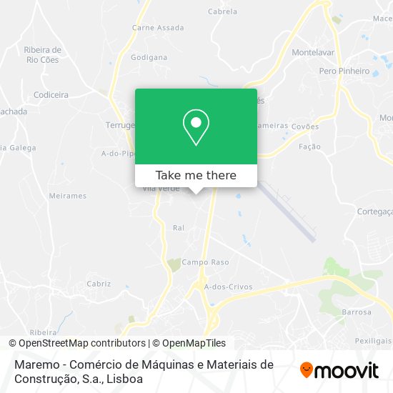 Maremo - Comércio de Máquinas e Materiais de Construção, S.a. map