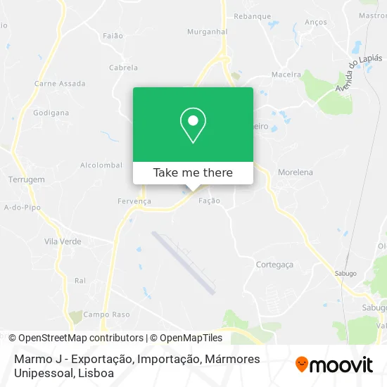 Marmo J - Exportação, Importação, Mármores Unipessoal mapa