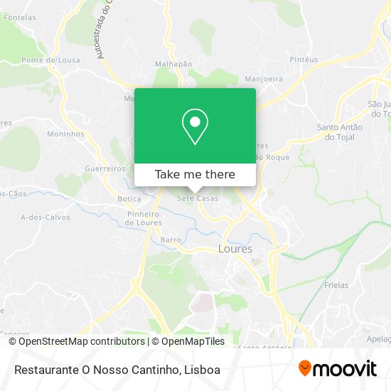 Restaurante O Nosso Cantinho map