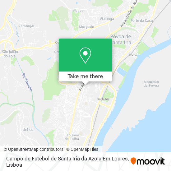 Campo de Futebol de Santa Iria da Azóia Em Loures map