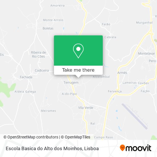 Escola Basica do Alto dos Moinhos map