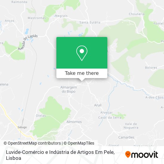 Luvide-Comércio e Indústria de Artigos Em Pele map