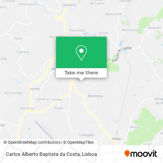 Carlos Alberto Baptista da Costa map