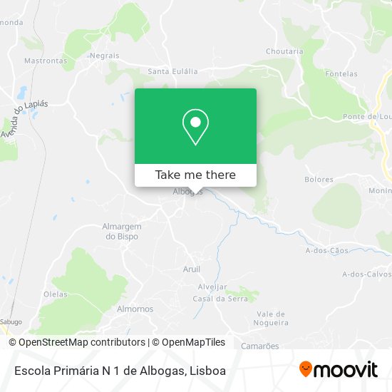 Escola Primária N 1 de Albogas map