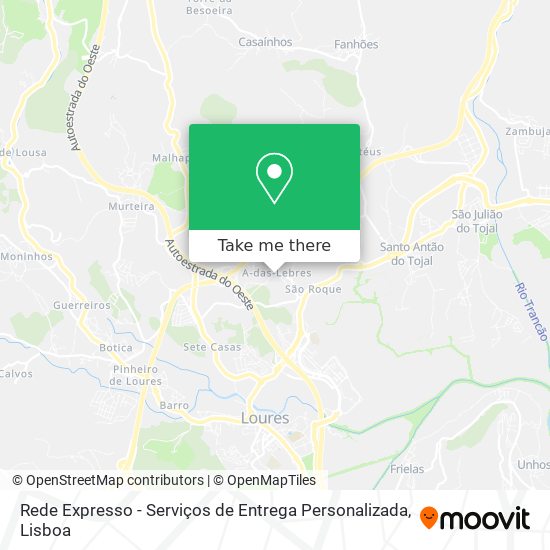 Rede Expresso - Serviços de Entrega Personalizada map