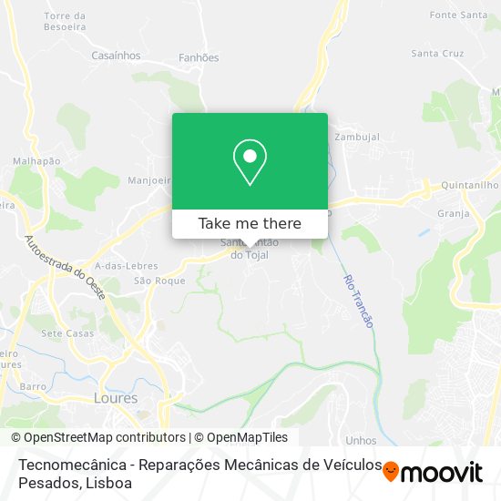 Tecnomecânica - Reparações Mecânicas de Veículos Pesados map