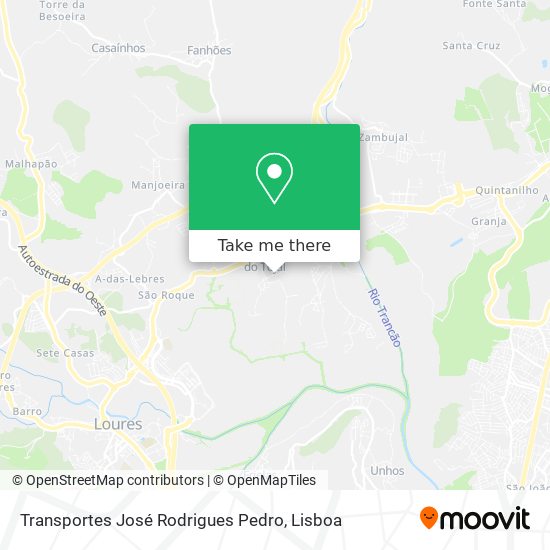 Transportes José Rodrigues Pedro map
