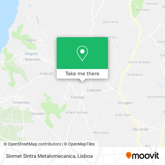 Sinmet Sintra Metalomecanica mapa
