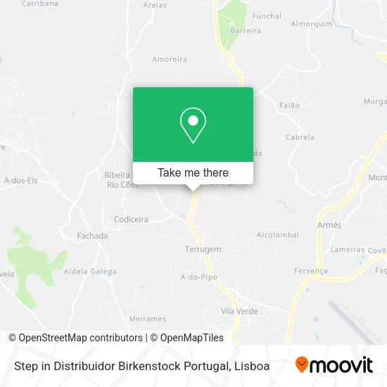Step in Distribuidor Birkenstock Portugal map