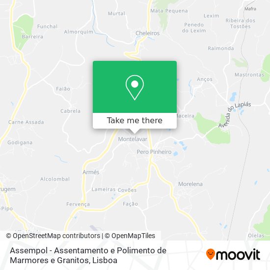 Assempol - Assentamento e Polimento de Marmores e Granitos mapa