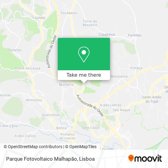 Parque Fotovoltaico Malhapão map