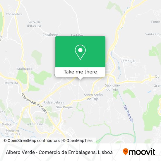 Albero Verde - Comércio de Embalagens map