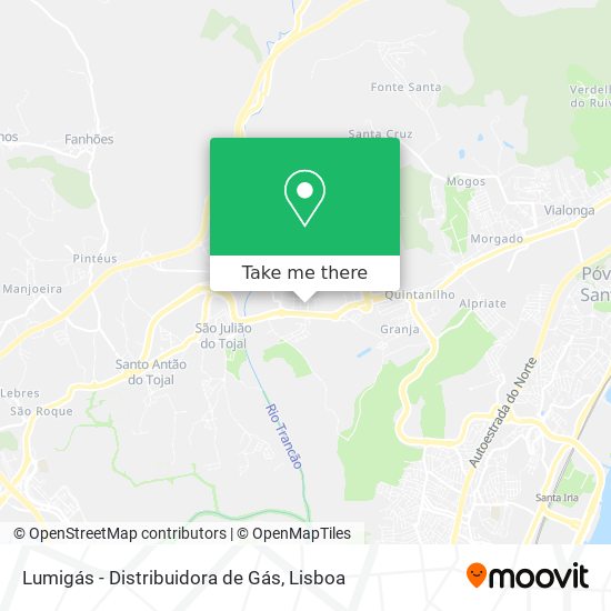 Lumigás - Distribuidora de Gás map