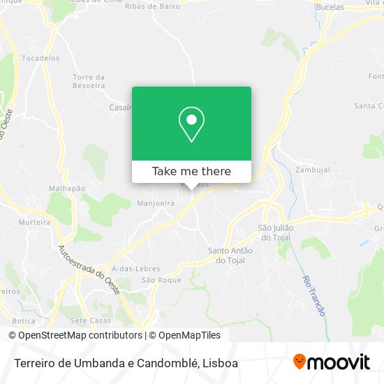 Terreiro de Umbanda e Candomblé map