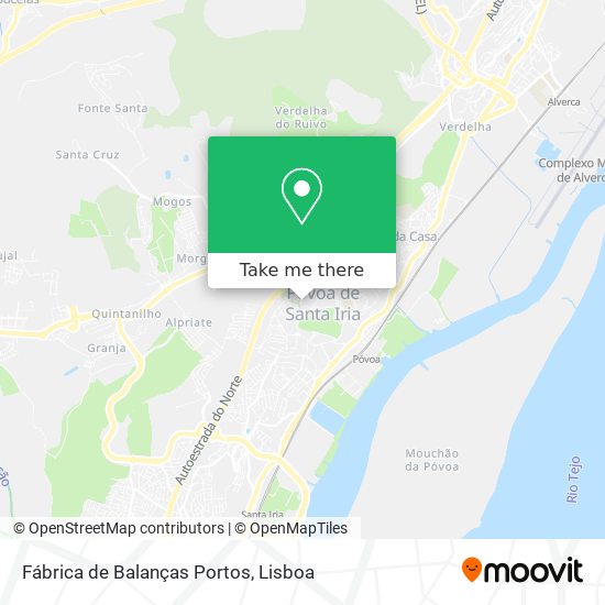 Fábrica de Balanças Portos mapa