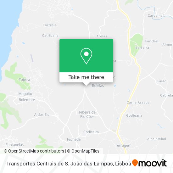 Transportes Centrais de S. João das Lampas map