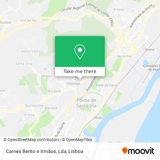 Carnes Bento e Irmãos, Lda mapa