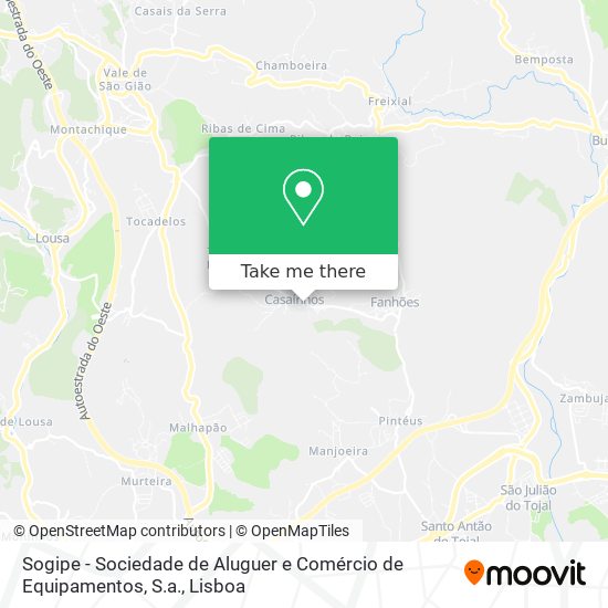 Sogipe - Sociedade de Aluguer e Comércio de Equipamentos, S.a. map