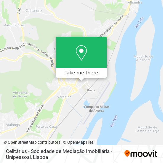 Celitárius - Sociedade de Mediação Imobiliária - Unipessoal mapa