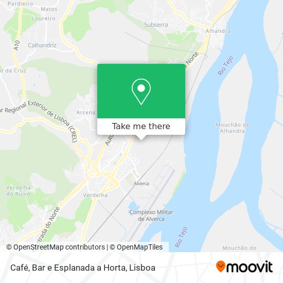 Café, Bar e Esplanada a Horta map