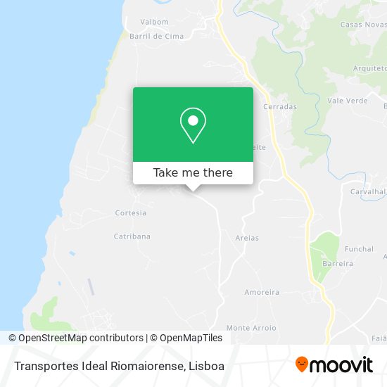 Transportes Ideal Riomaiorense map