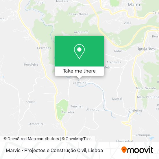 Marvic - Projectos e Construção Civil mapa