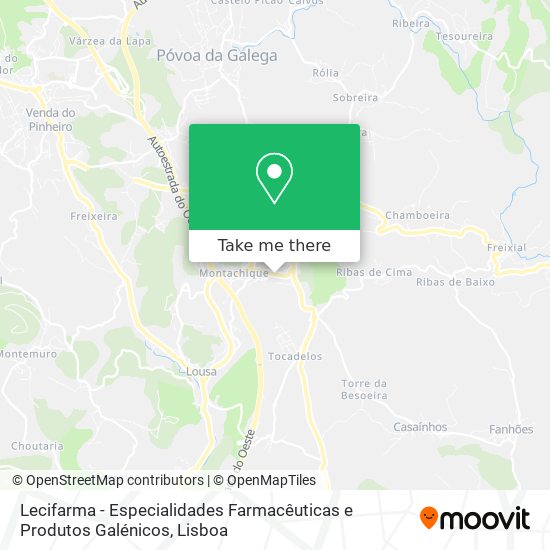 Lecifarma - Especialidades Farmacêuticas e Produtos Galénicos map