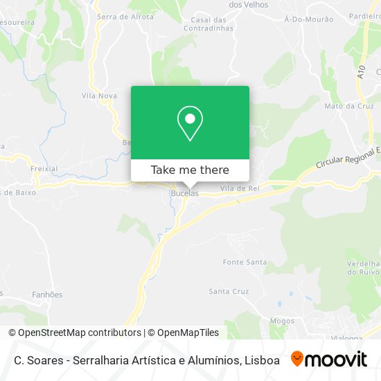 C. Soares - Serralharia Artística e Alumínios mapa