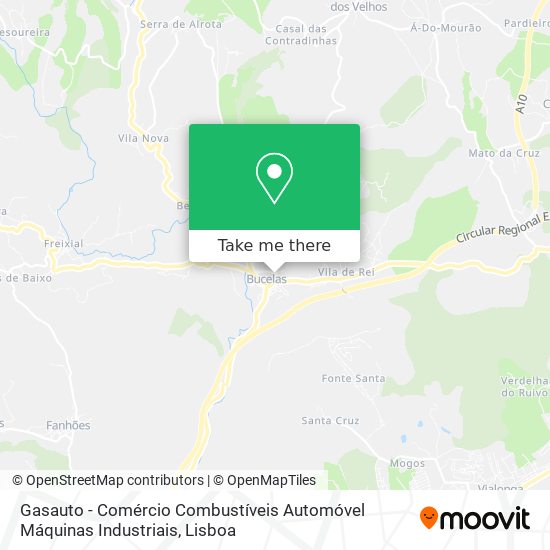 Gasauto - Comércio Combustíveis Automóvel Máquinas Industriais map
