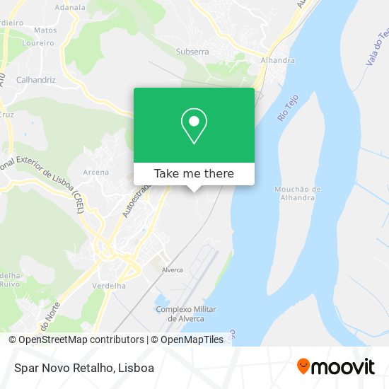 Spar Novo Retalho map