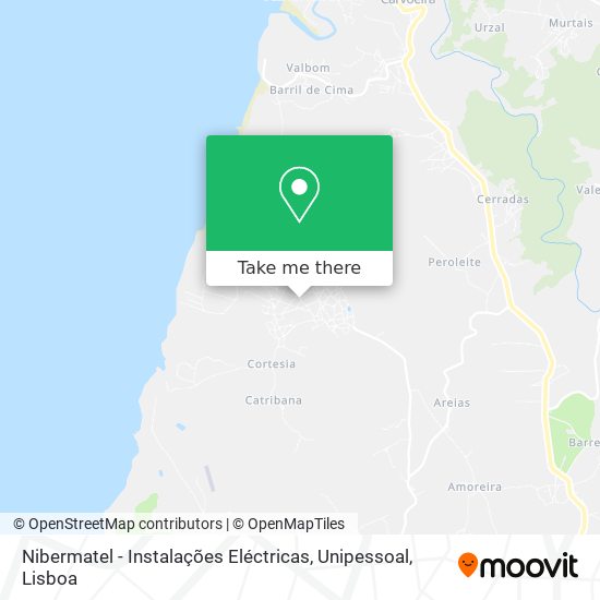 Nibermatel - Instalações Eléctricas, Unipessoal mapa