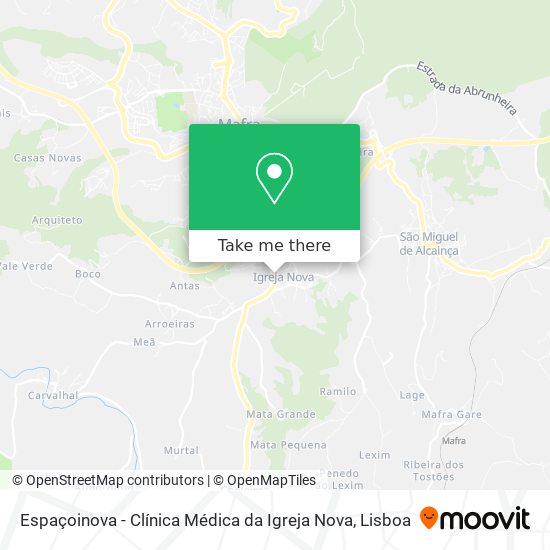 Espaçoinova - Clínica Médica da Igreja Nova map