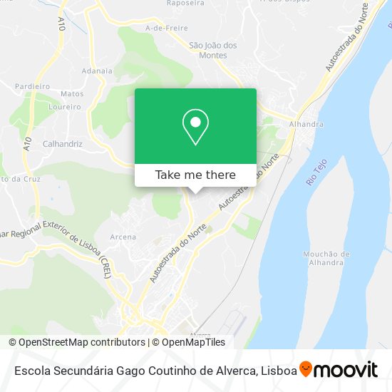 Escola Secundária Gago Coutinho de Alverca map