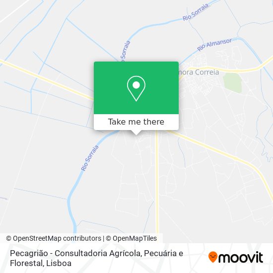 Pecagrião - Consultadoria Agrícola, Pecuária e Florestal mapa
