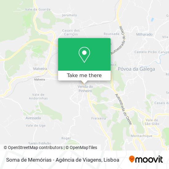 Soma de Memórias - Agência de Viagens mapa
